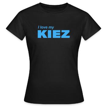 J’ADORE MON KIEZ - T-shirt Femme - noir - Devant - AI Model Female 172 dark (172cm)