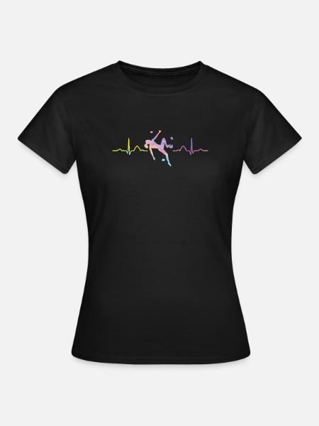 Boulderer Herzschlag Boulder Bouldern - Frauen T-Shirt - Schwarz