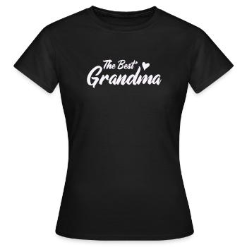 Meilleur design de cœur de grand-mère - T-shirt Femme - noir - Devant - AI Model Female 172 dark (172cm)