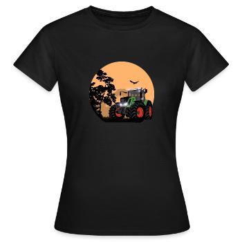 Tractor - tug - farmer - farmer - Women's T-Shirt - black - Front - AI Model Female 172 dark (172cm)