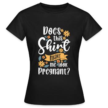 Schwangerschaft Liebe Werdende Mutter - Frauen T-Shirt - Schwarz - Vorne - AI Model Female 172 dark (172cm)