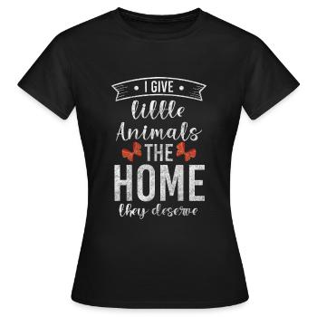 Sauvetage des amoureux des animaux - T-shirt Femme - noir - Devant - AI Model Female 172 dark (172cm)