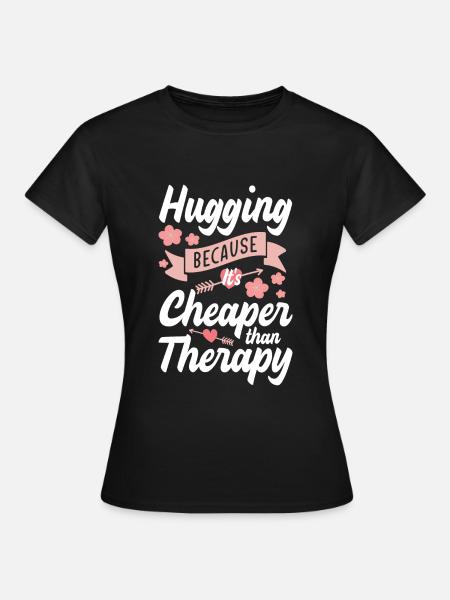 Kuscheln Freundin - Frauen T-Shirt - Schwarz