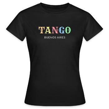 Tango Buenos Aires - T-shirt Femme - noir - Devant - AI Model Female 172 dark (172cm)