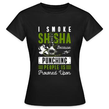 Hookah Smoke Turkish Smoking - Women's T-Shirt - black - Front - AI Model Female 172 dark (172cm)
