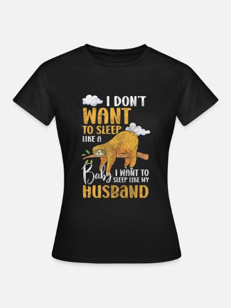 Slaap Droom Rust Pyjama - Vrouwen T-shirt - zwart