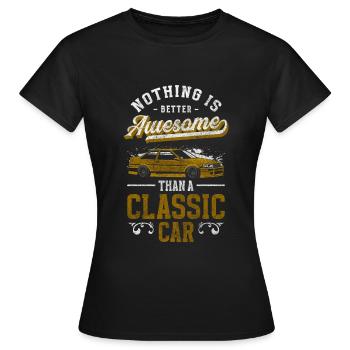 Auto Liebhaber Wertvoll - Frauen T-Shirt - Schwarz - Vorne - AI Model Female 172 dark (172cm)