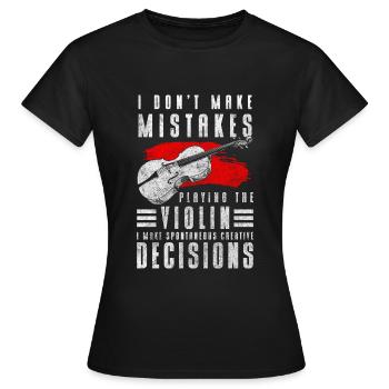Straßenmusiker Spende - Frauen T-Shirt - Schwarz - Vorne - AI Model Female 172 dark (172cm)