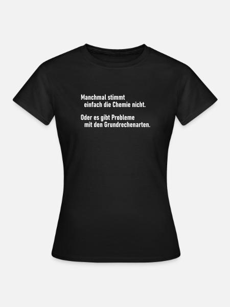Chemie - Frauen T-Shirt - Schwarz