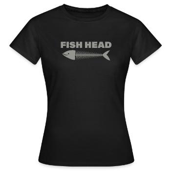 tête de poisson - T-shirt Femme - noir - Devant - AI Model Female 172 dark (172cm)