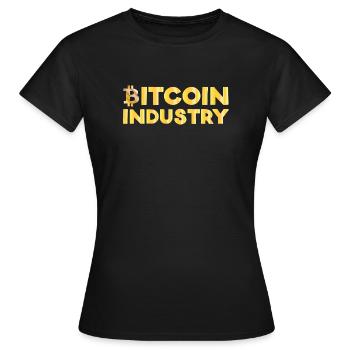 Industrie du bitcoin - T-shirt Femme - noir - Devant - AI Model Female 172 dark (172cm)