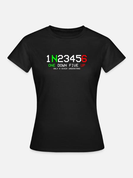 Motorrad 1N23456 - Frauen T-Shirt - Schwarz