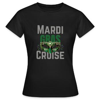 Mardi Gras Cruise 2024 Passende Familienfeier - Frauen T-Shirt - Schwarz - Vorne - AI Model Female 172 dark (172cm)