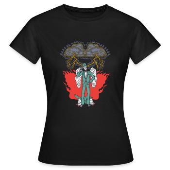 Fantasy Skelett - Frauen T-Shirt - Schwarz - Vorne - AI Model Female 172 dark (172cm)