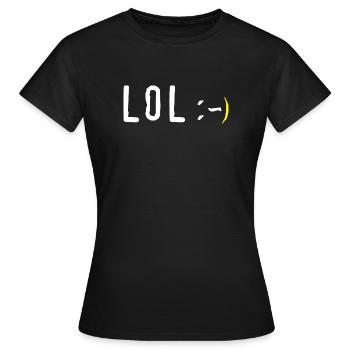 lol - T-shirt Femme - noir - Devant - AI Model Female 172 dark (172cm)