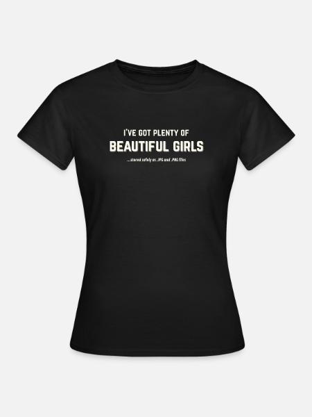 Beautiful Girls stockées sous forme de JPG et PNG - T-shirt Femme - noir