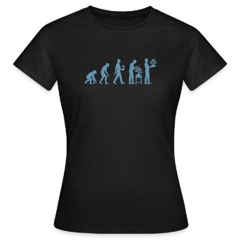 Japanese Bonsai Tree Plant Evolution Bonsai - Women's T-Shirt - black - Front - AI Model Female 172 dark (172cm)