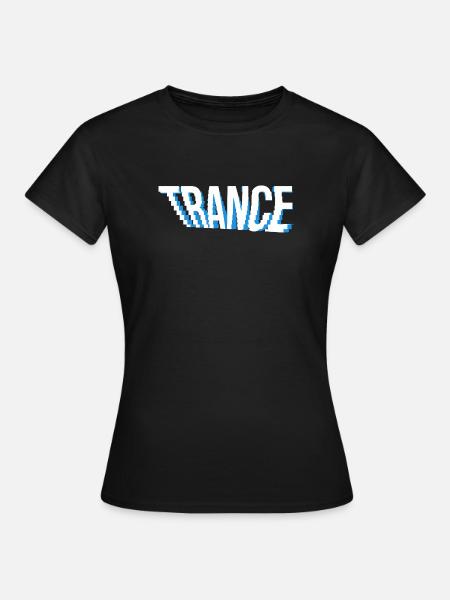 Logo-Design von Trance Music. - Frauen T-Shirt - Schwarz