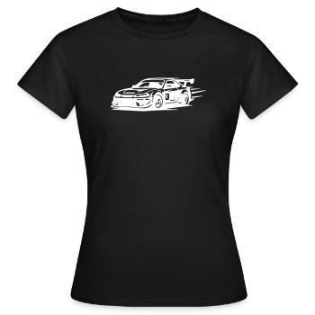 Voitures de course automobiles - T-shirt Femme - noir - Devant - AI Model Female 172 dark (172cm)