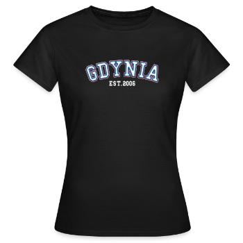 Gdynia gegründet 2006 - Frauen T-Shirt - Schwarz - Vorne - AI Model Female 172 dark (172cm)