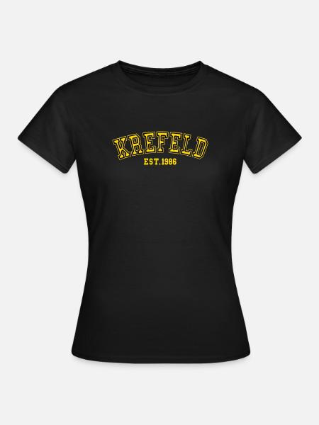 Krefeld gegründet 1986 - Frauen T-Shirt - Schwarz