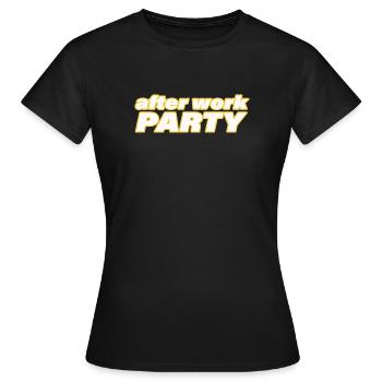 SOIRÉE AFTER WORK - T-shirt Femme - noir - Devant - AI Model Female 172 dark (172cm)