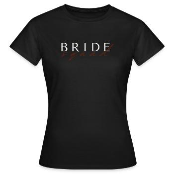 Classy BRIDE Squad - Cursive - Women's T-Shirt - black - Front - AI Model Female 172 dark (172cm)