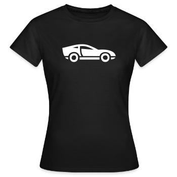 Sportwagen - Frauen T-Shirt - Schwarz - Vorne - AI Model Female 172 dark (172cm)