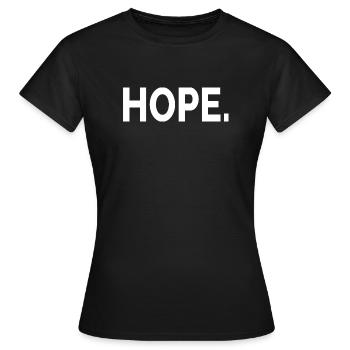 Rétro - Espoir - T-shirt Femme - noir - Devant - AI Model Female 172 dark (172cm)