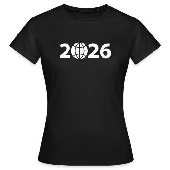 Globe 2026, World Tour 2026, Globe 2026 - Women's T-Shirt - black - Front - AI Model Female 172 dark (172cm)