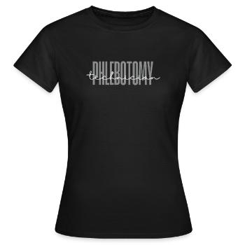 Phlebotomie-Techniker Phlebotomist Labor - Frauen T-Shirt - Schwarz - Vorne - AI Model Female 172 dark (172cm)