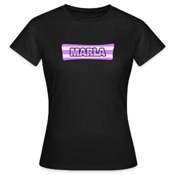 Marla en tant que mariage - T-shirt Femme - noir - Devant - AI Model Female 172 dark (172cm)