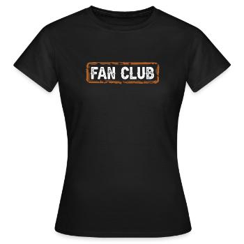 Fan Club - Women's T-Shirt - black - Front - AI Model Female 172 dark (172cm)