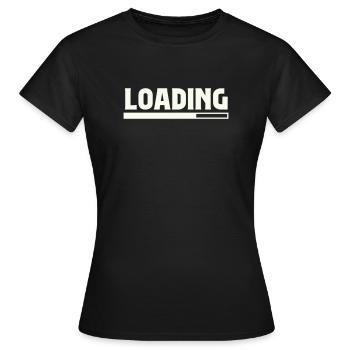 Loading - Women's T-Shirt - black - Front - AI Model Female 172 dark (172cm)