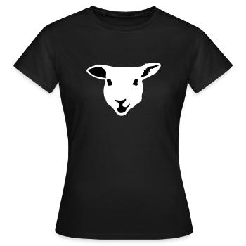 Schaf, Lamm - Frauen T-Shirt - Schwarz - Vorne - AI Model Female 172 dark (172cm)