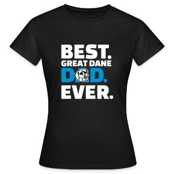 Dogge - Frauen T-Shirt - Schwarz - Vorne - AI Model Female 172 dark (172cm)