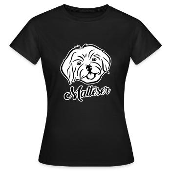 Malteser - Frauen T-Shirt - Schwarz - Vorne - AI Model Female 172 dark (172cm)