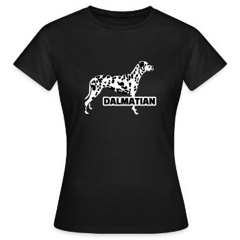 Dalmatian - Women's T-Shirt - black - Front - AI Model Female 172 dark (172cm)