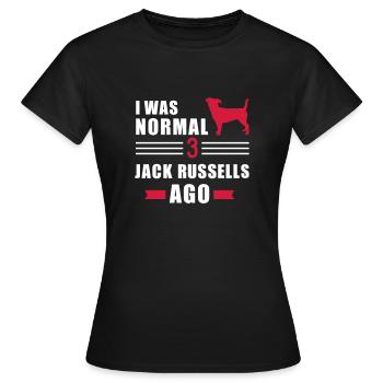 Jack Russell - T-shirt Femme - noir - Devant - AI Model Female 172 dark (172cm)