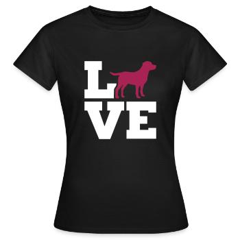 Labrador - T-shirt Femme - noir - Devant - AI Model Female 172 dark (172cm)