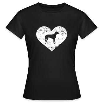 Rhodesian Ridgeback - T-shirt Femme - noir - Devant - AI Model Female 172 dark (172cm)