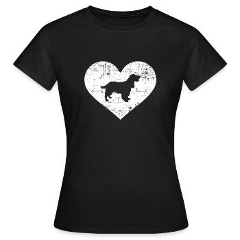 Cocker Spaniel - Women's T-Shirt - black - Front - AI Model Female 172 dark (172cm)