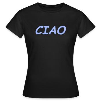 CIAO - Frauen T-Shirt - Schwarz - Vorne - AI Model Female 172 dark (172cm)