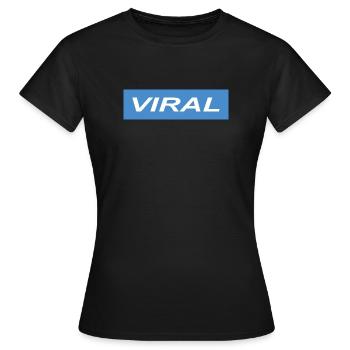 VIRAL - Frauen T-Shirt - Schwarz - Vorne - AI Model Female 172 dark (172cm)