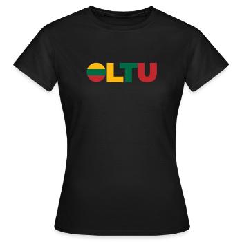 Lituanie - T-shirt Femme - noir - Devant - AI Model Female 172 dark (172cm)