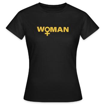 Woman - Women's T-Shirt - black - Front - AI Model Female 172 dark (172cm)