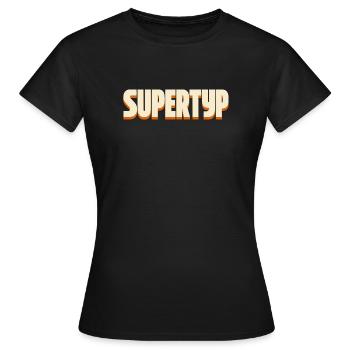 Supertype – Conception de déclaration - T-shirt Femme - noir - Devant - AI Model Female 172 dark (172cm)