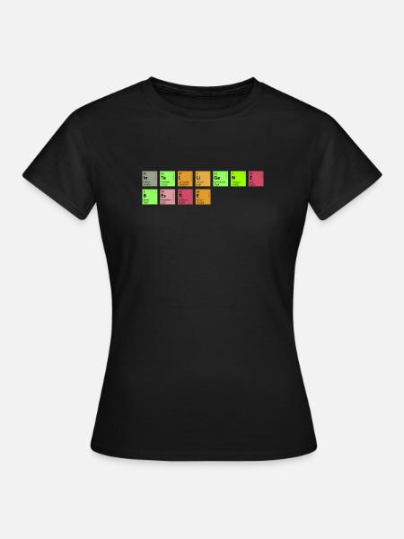 shirt_intelligenzbestie_pixel - Frauen T-Shirt - Schwarz