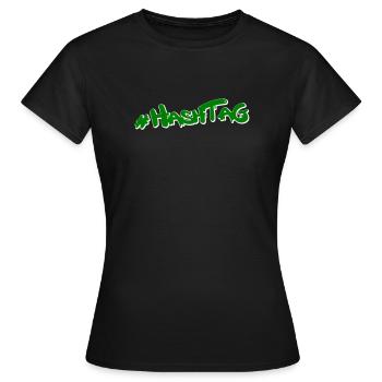 Hashtag Cannabis - Women's T-Shirt - black - Front - AI Model Female 172 dark (172cm)