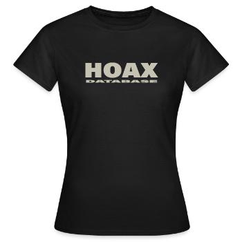 HOAX - Frauen T-Shirt - Schwarz - Vorne - AI Model Female 172 dark (172cm)
